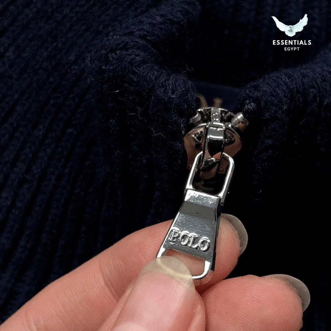 Ralph Lauren Pullover – Ribbed Full - Zip Knit - ESSENTIALS EGYPT