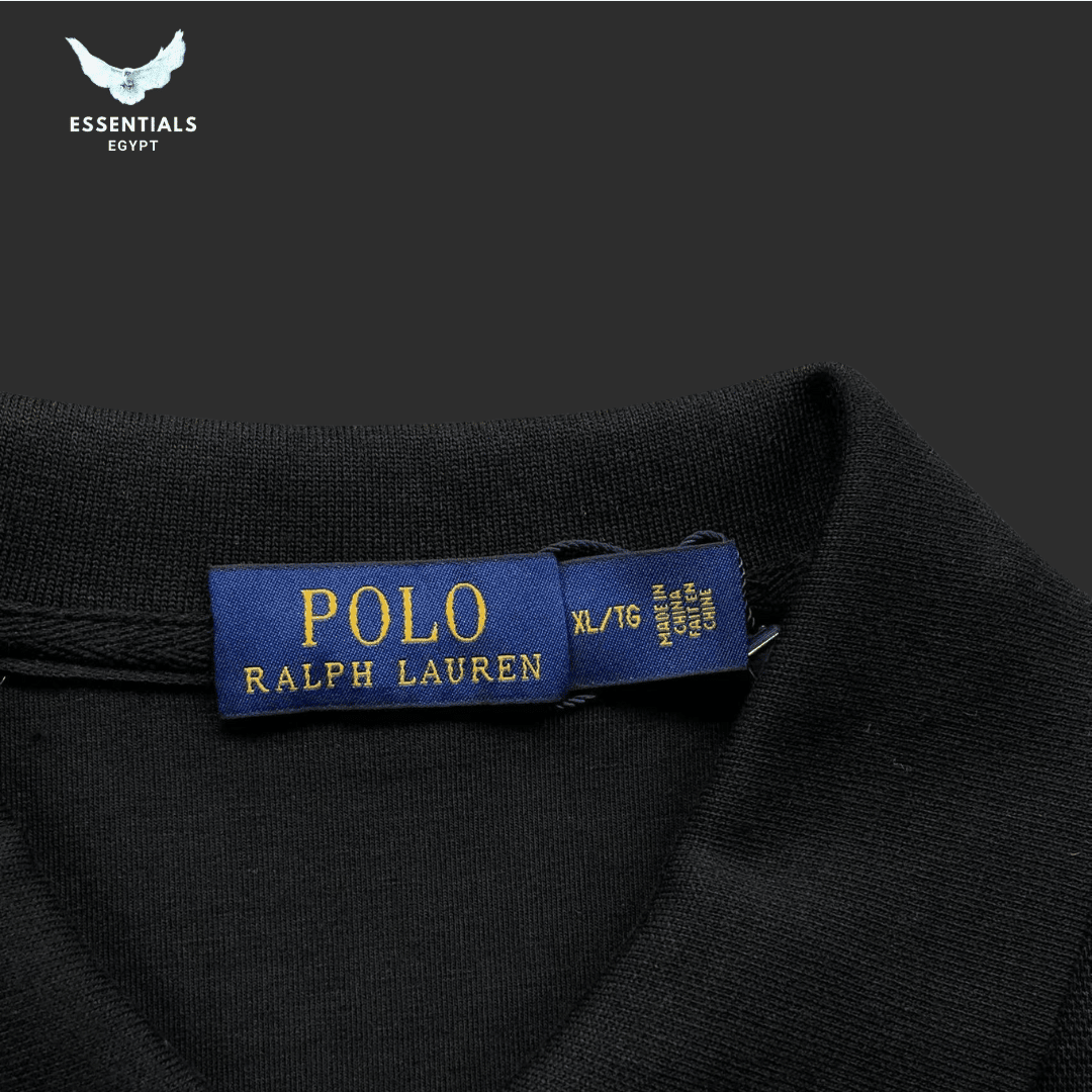 Ralph Lauren Long Sleeve Polo – Black - ESSENTIALS EGYPT