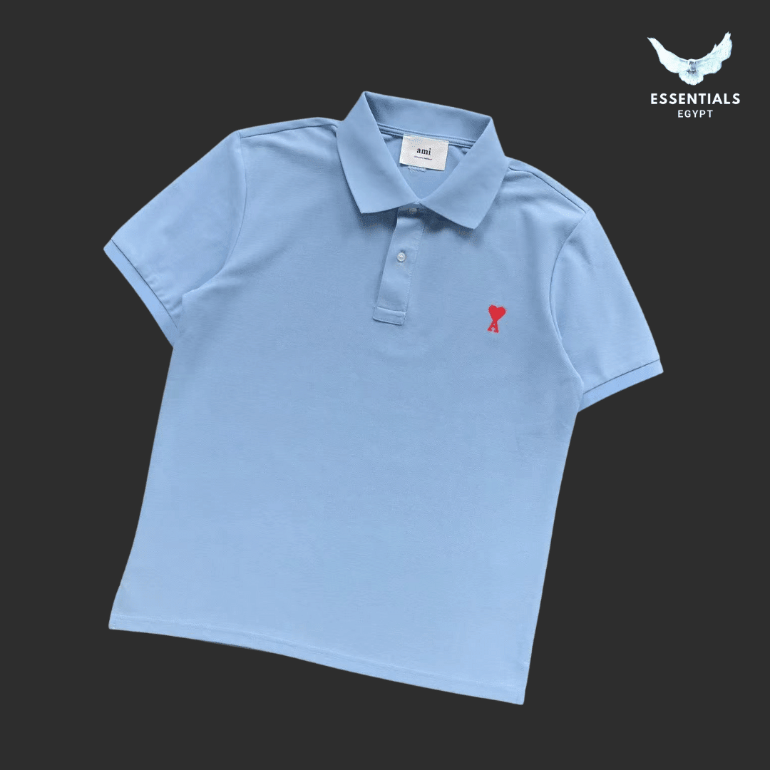 AMI Paris Ami de Coeur Polo – Organic Cotton - ESSENTIALS EGYPT