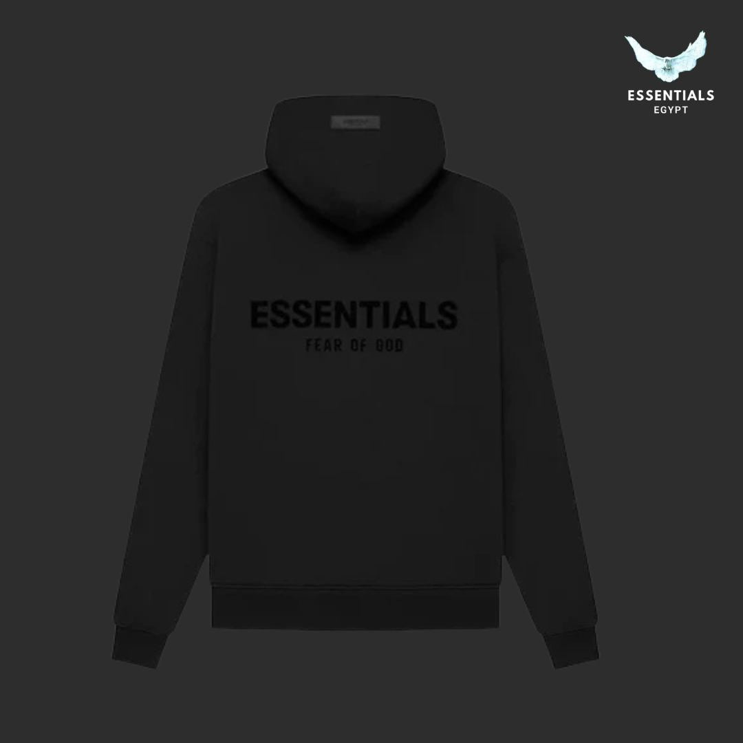 Fear of God Essentials Logo Black Full Set - ESSENTIALS EGYPT