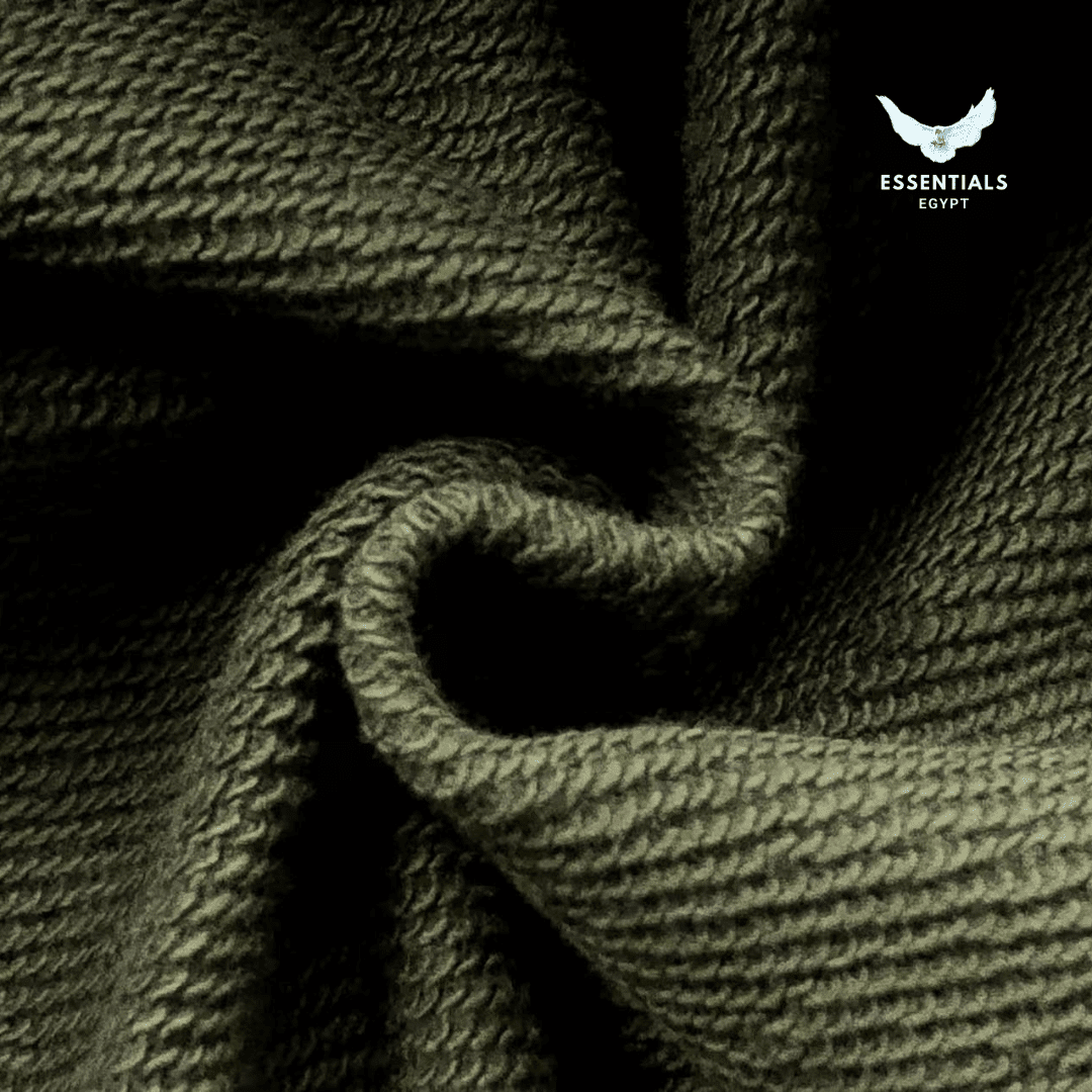 Ralph Lauren Polo Collar Sweatshirt – Olive & Beige - ESSENTIALS EGYPT