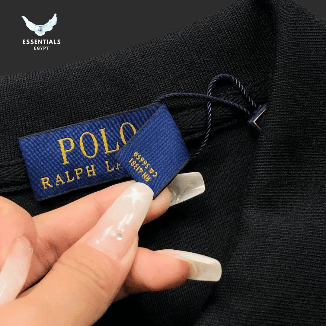 Ralph Lauren Long Sleeve Polo – Black - ESSENTIALS EGYPT