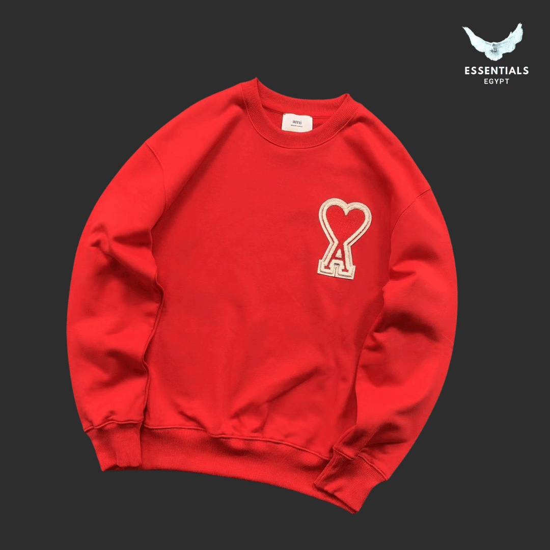 AMI Paris Sweatshirt – Tonal Logo Edition - ESSENTIALS EGYPT