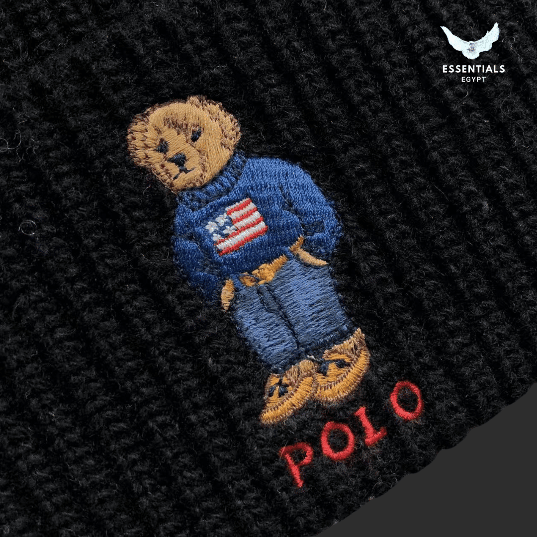 Ralph Lauren Hat – Bear Patch Beanie (Drop 2) - ESSENTIALS EGYPT