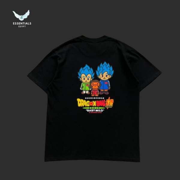 BAPE x Dragon Ball Z Super Saiyan Vegeta & Son Goku Baby Milo Tee