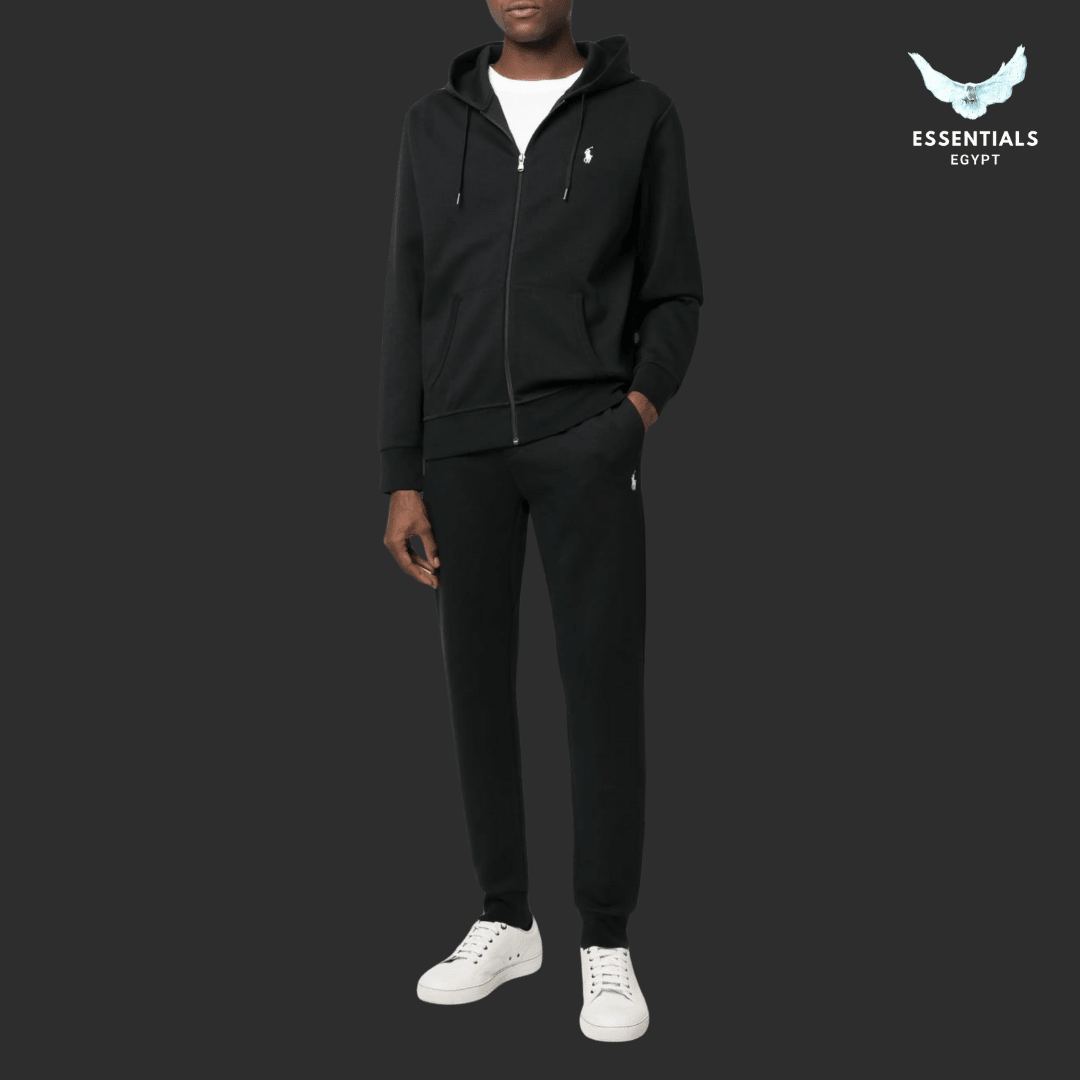 Ralph Lauren Black Zip Hoodie & Joggers Set - ESSENTIALS EGYPT