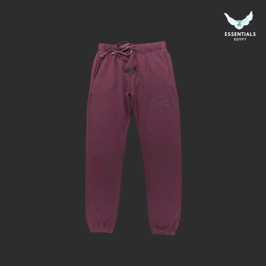 Fear of God Essentials Logo Burgundy Full Set - ESSENTIALS EGYPT