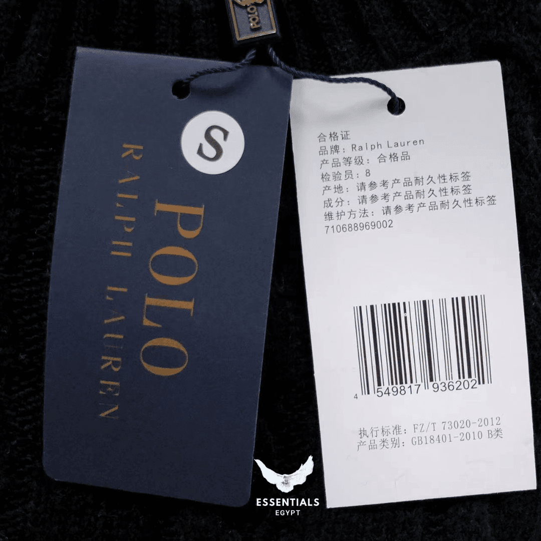 Ralph Lauren Cable - Knit Sweater – Signature Polo Logo - ESSENTIALS EGYPT