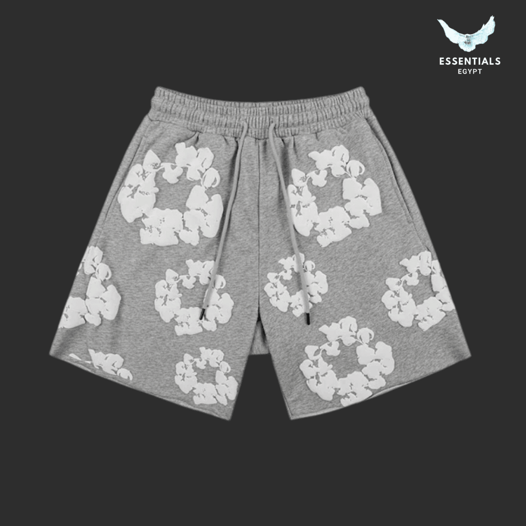 Denim Tears Cotton Wreath T-Shirt & Shorts – Grey - ESSENTIALS EGYPT