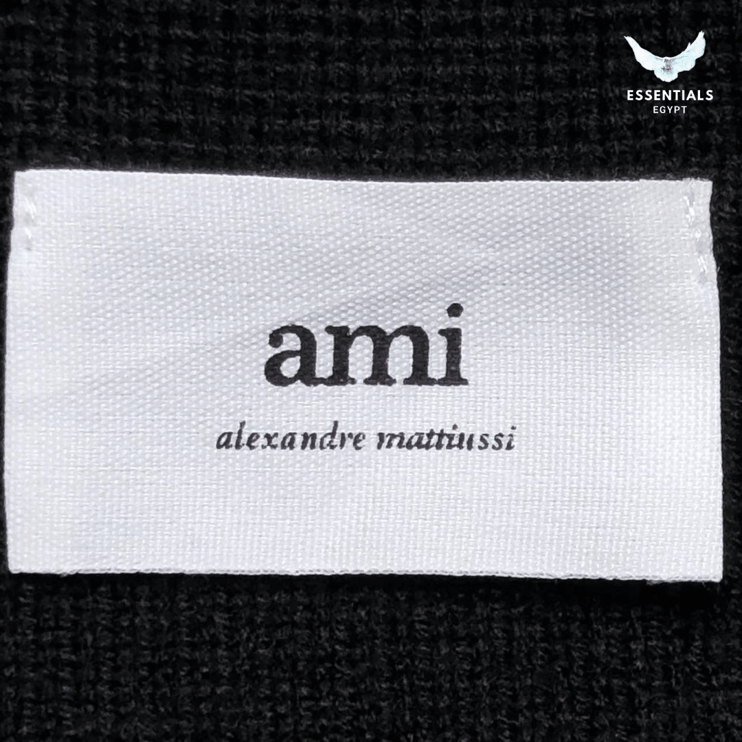 AMI de Coeur Knit Polo – Half Zip - ESSENTIALS EGYPT