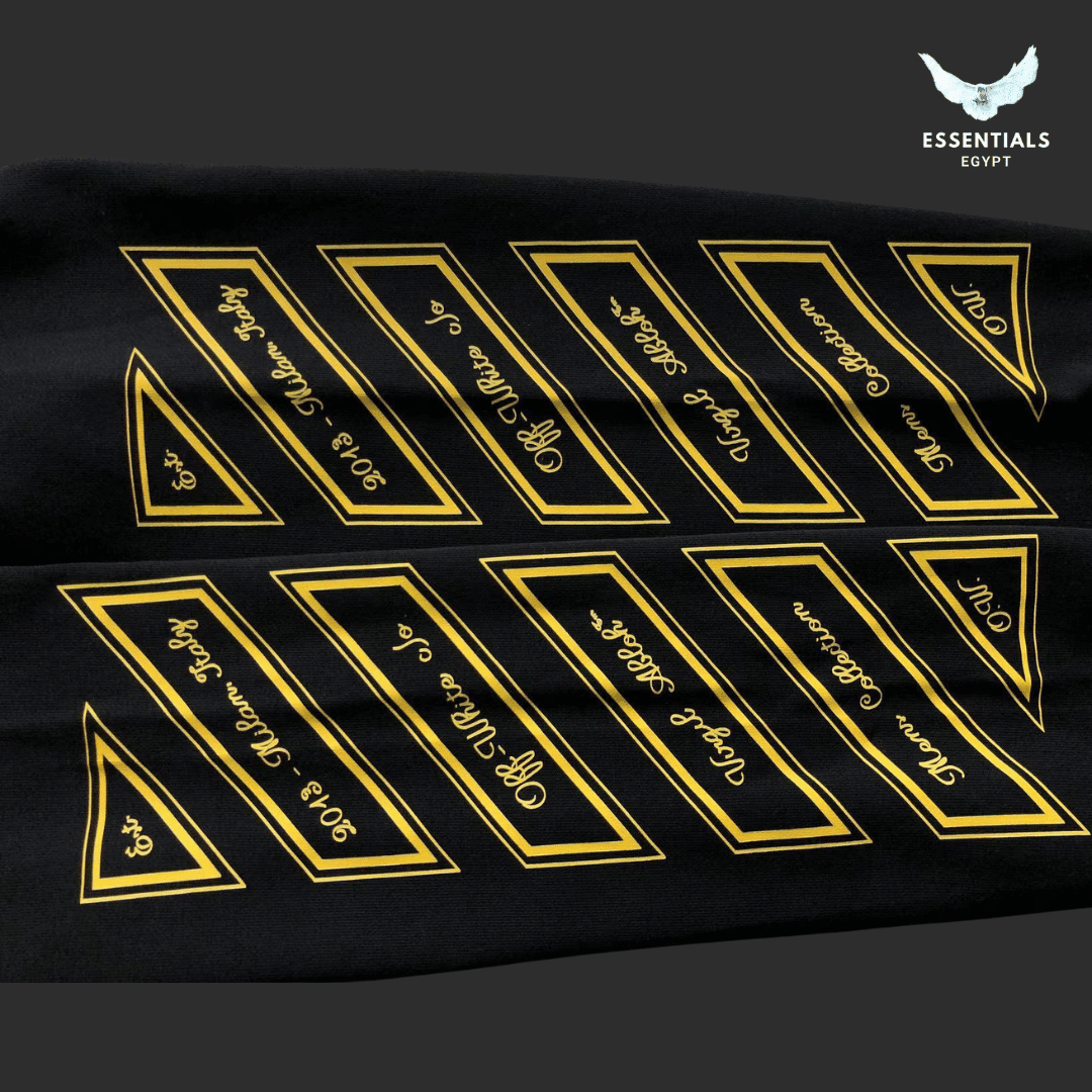 Off - White Black '23' Skate Hoodie - ESSENTIALS EGYPT