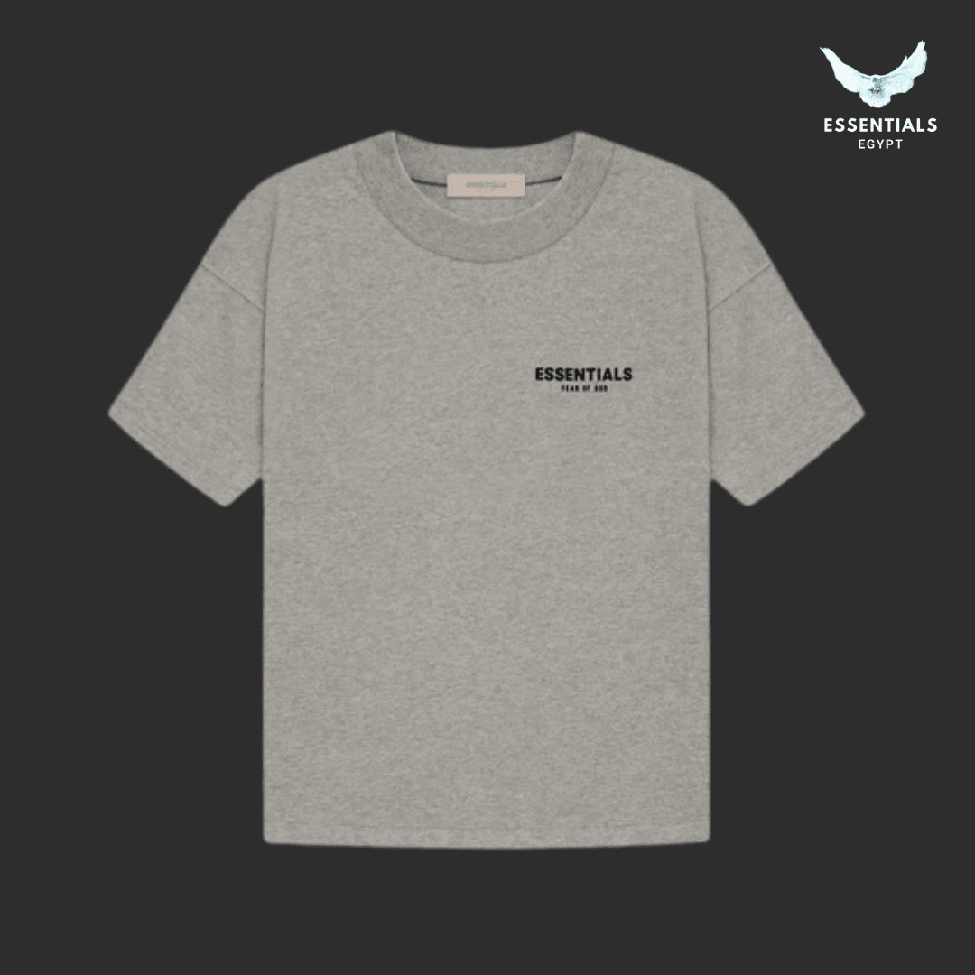 Fear of God Essentials Logo Dark Oatmeal T-Shirt & Shorts Set - ESSENTIALS EGYPT