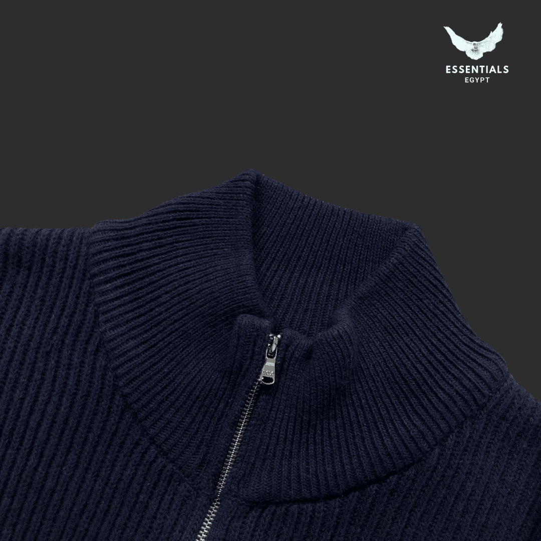 Ralph Lauren Pullover – Ribbed Full - Zip Knit - ESSENTIALS EGYPT