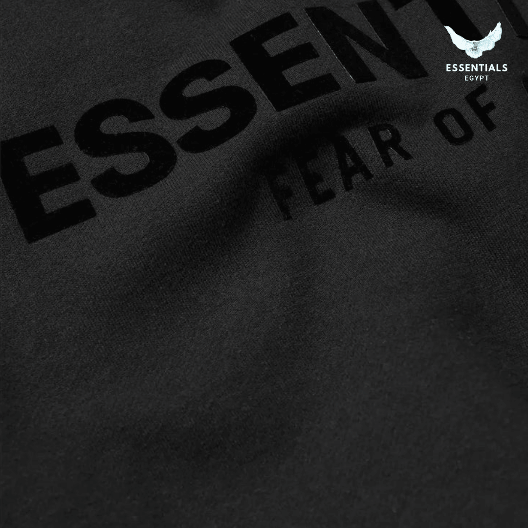 Fear of God Essentials Black Crewneck & Sweatpants Set - ESSENTIALS EGYPT