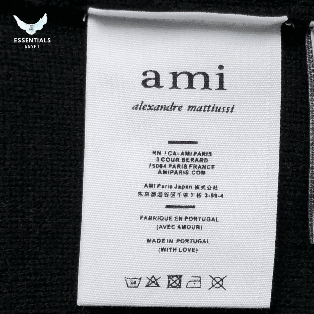 AMI de Coeur Knit Polo – Half Zip - ESSENTIALS EGYPT