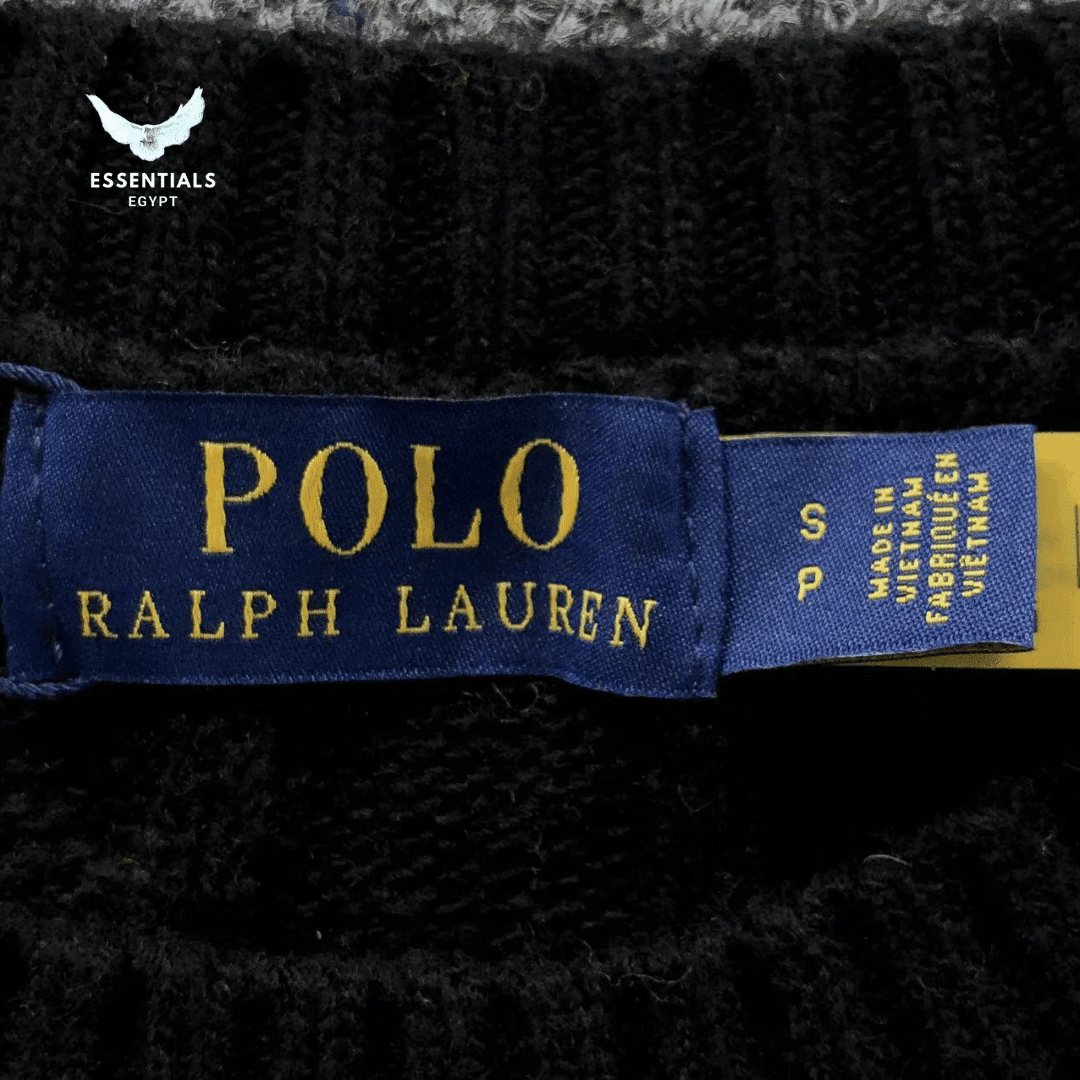 Ralph Lauren Cable - Knit Sweater – Signature Polo Logo - ESSENTIALS EGYPT