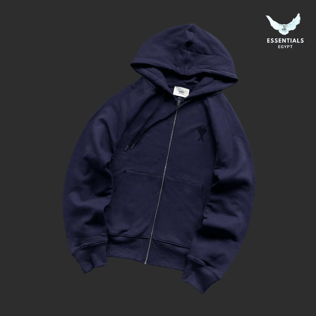 AMI de Coeur Zip Hoodie – Classic Logo - ESSENTIALS EGYPT