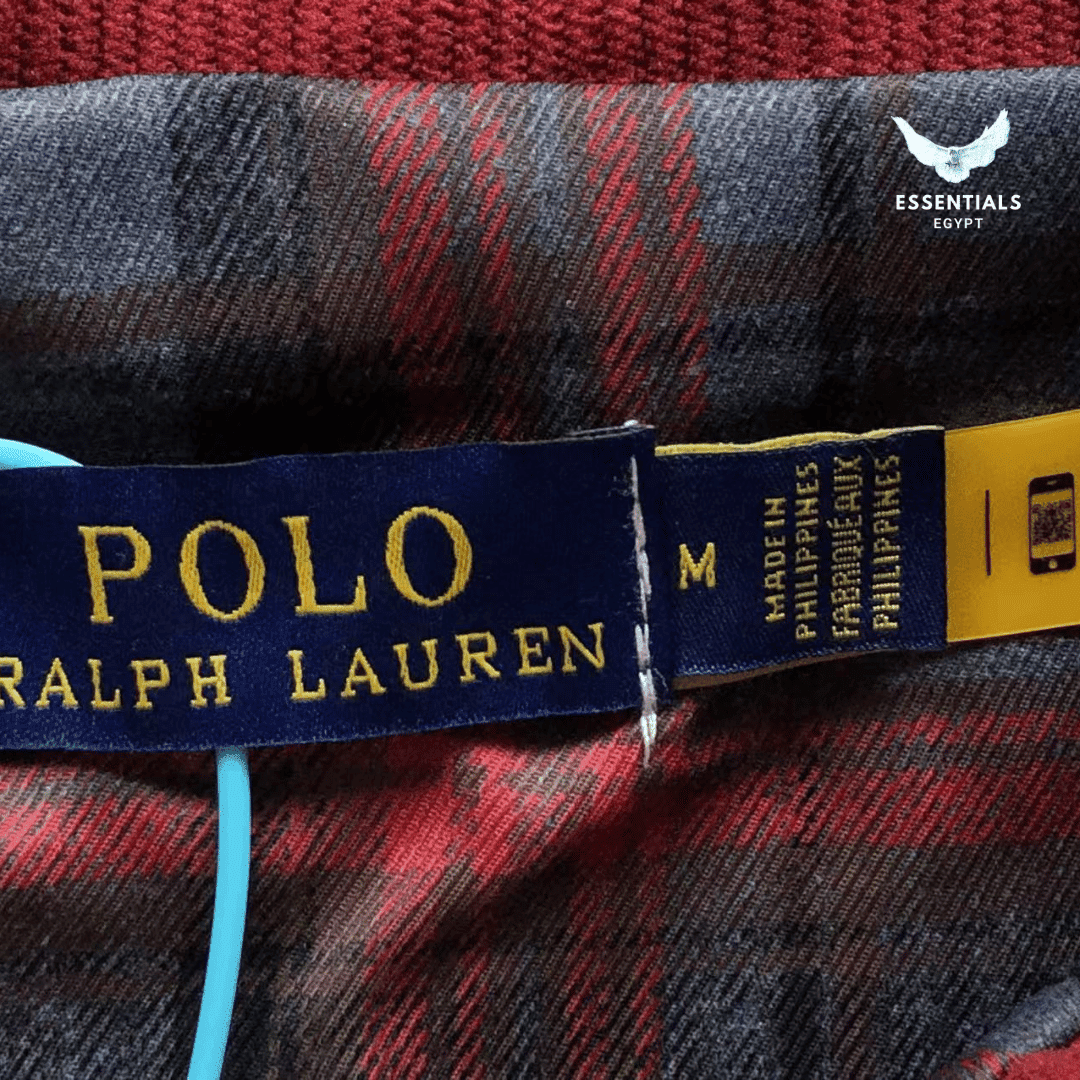 Ralph Lauren Windbreaker Jacket – Red Collar Detail - ESSENTIALS EGYPT