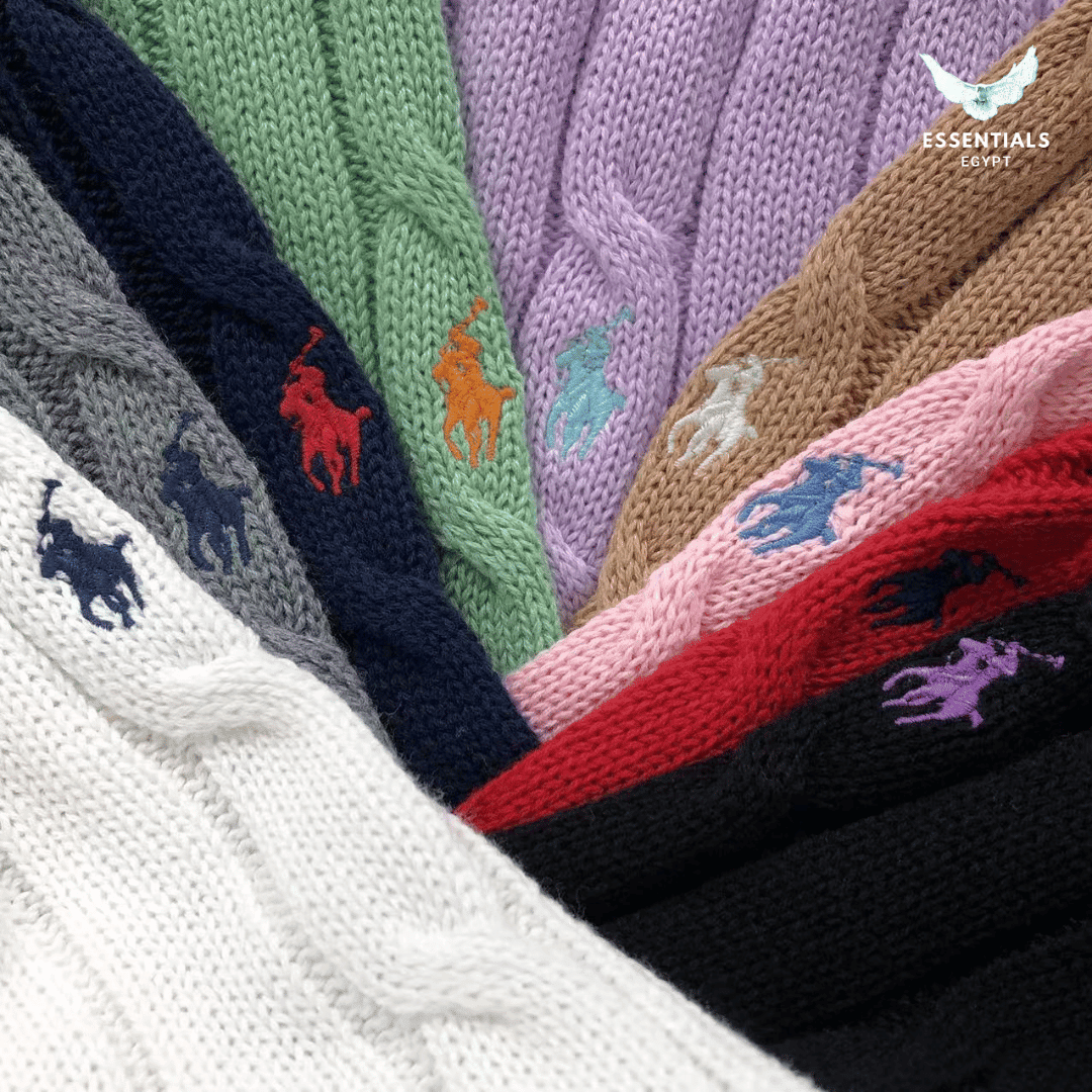 Polo Ralph Lauren Cable Knit Wool Sweater – Multi - Color Edition - ESSENTIALS EGYPT