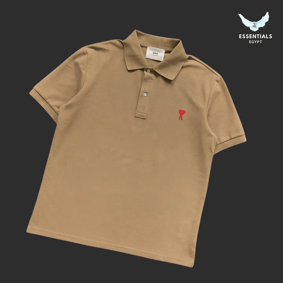 AMI Paris Ami de Coeur Polo – Organic Cotton - ESSENTIALS EGYPT