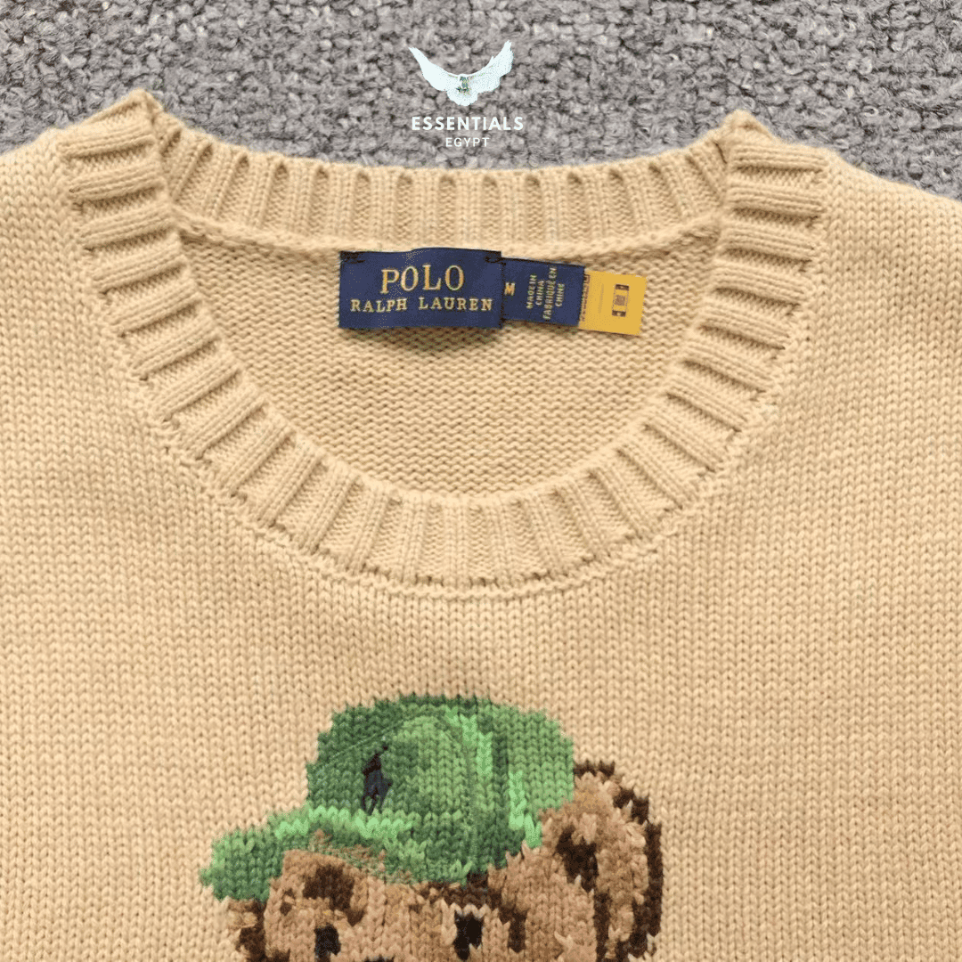Ralph Lauren Polo Bear Sweater – Beige Knit - ESSENTIALS EGYPT