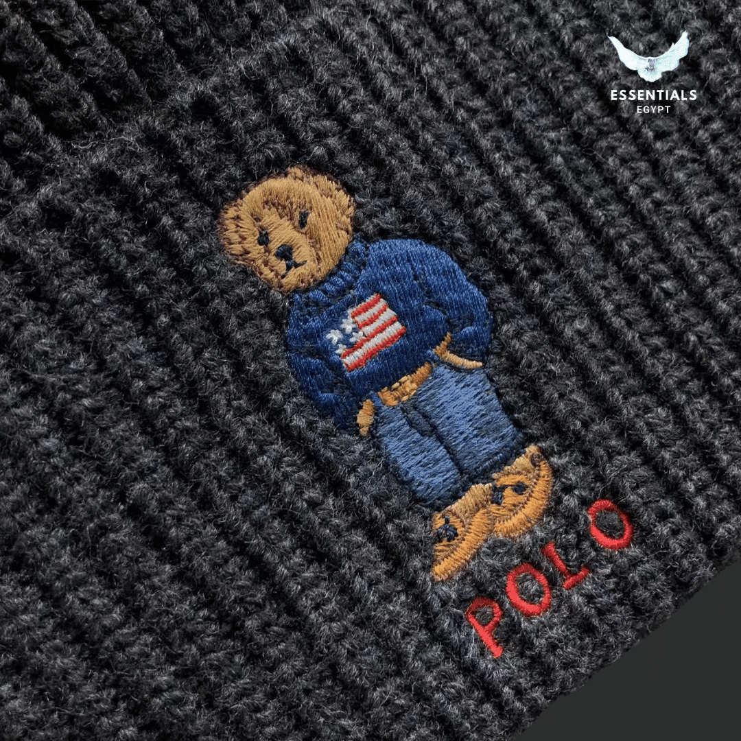 Ralph Lauren Hat – Bear Patch Beanie (Drop 2) - ESSENTIALS EGYPT