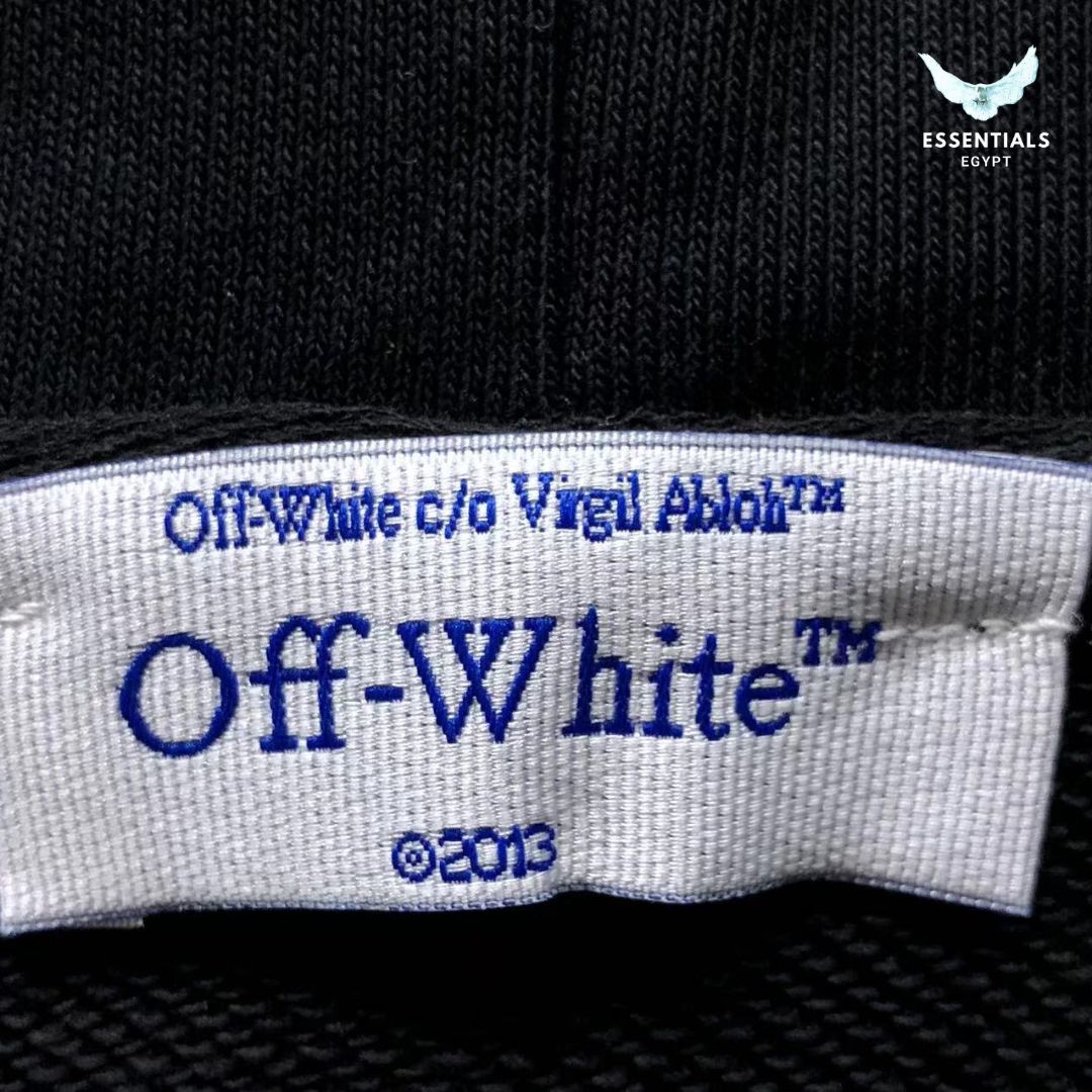 Off - White Black Windy Arrow Hoodie - ESSENTIALS EGYPT