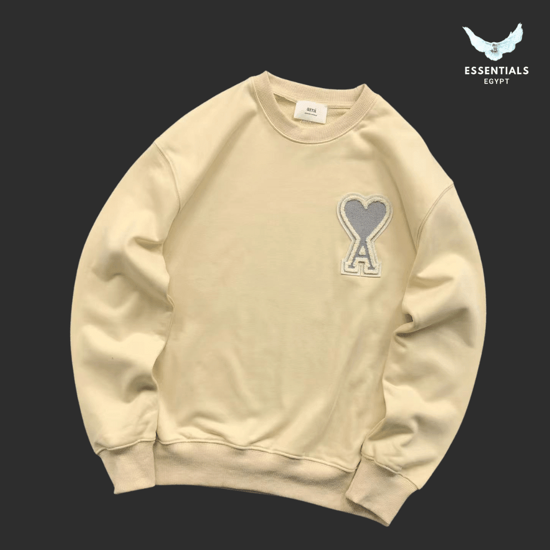 AMI Paris Sweatshirt – Tonal Logo Edition - ESSENTIALS EGYPT