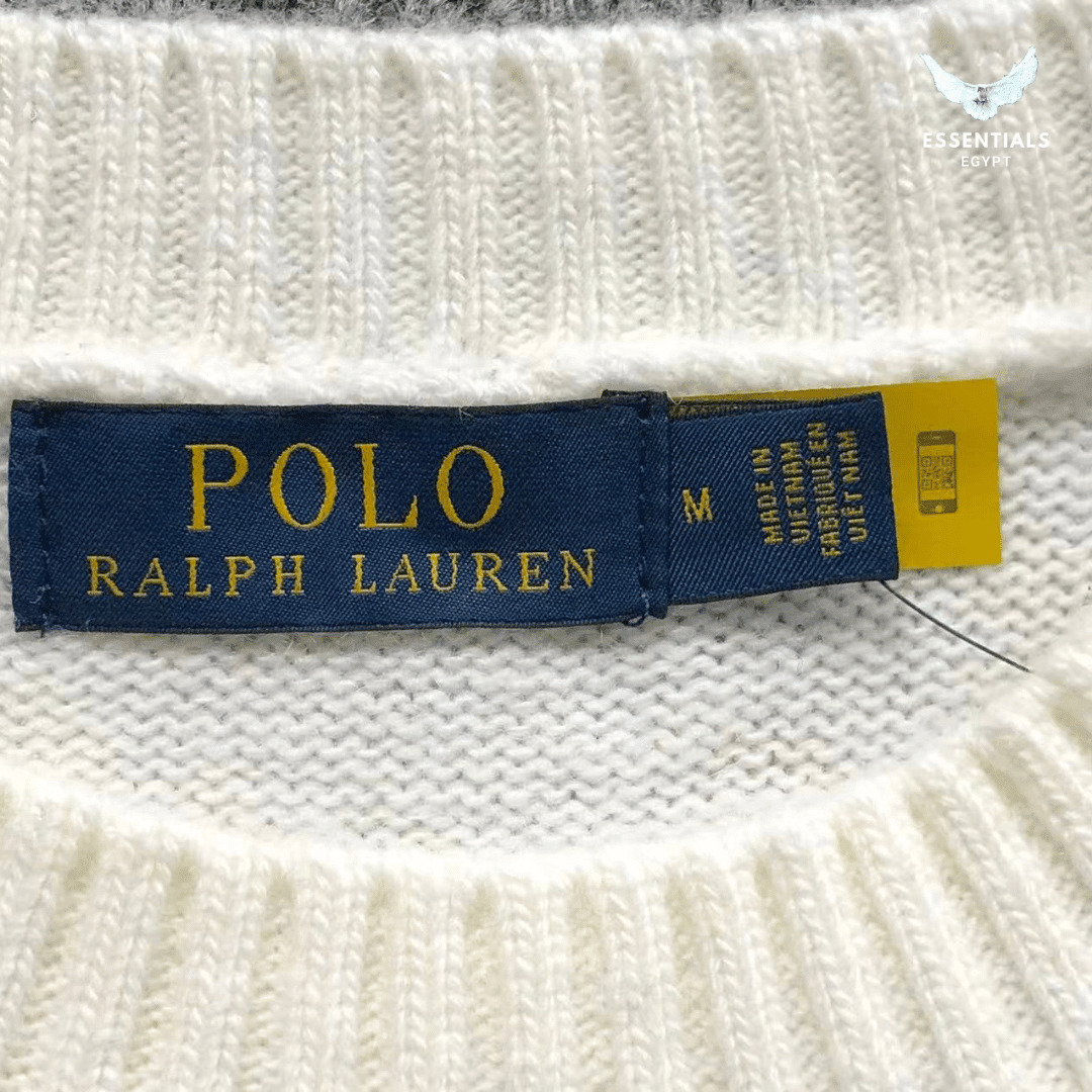 Ralph Lauren Polo Bear Sweatshirt – Cream Knit - ESSENTIALS EGYPT