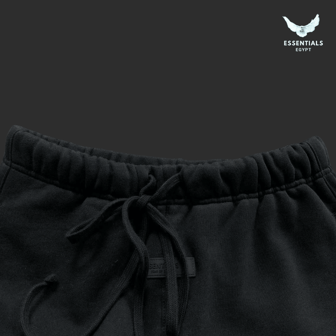 Fear of God Essentials Black Crewneck & Sweatpants Set - ESSENTIALS EGYPT