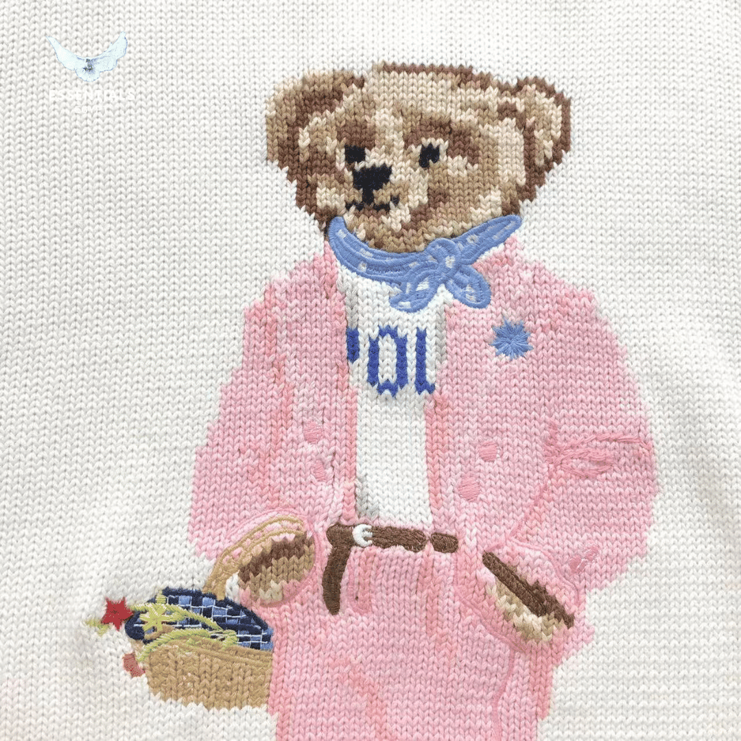 Ralph Lauren Bear Sweater – Pink Outfit Edition - ESSENTIALS EGYPT