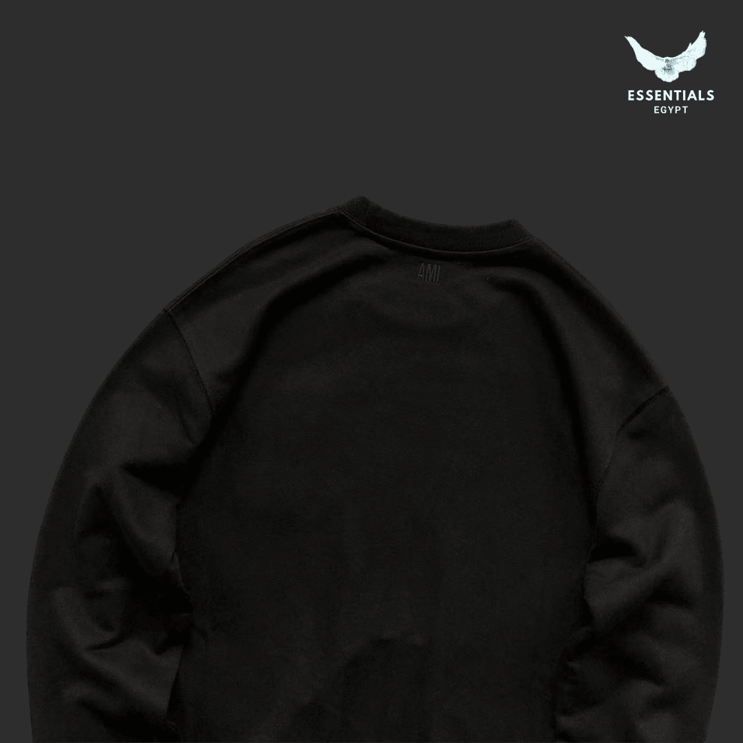 AMI Paris Sweatshirt – Tonal Logo Edition - ESSENTIALS EGYPT