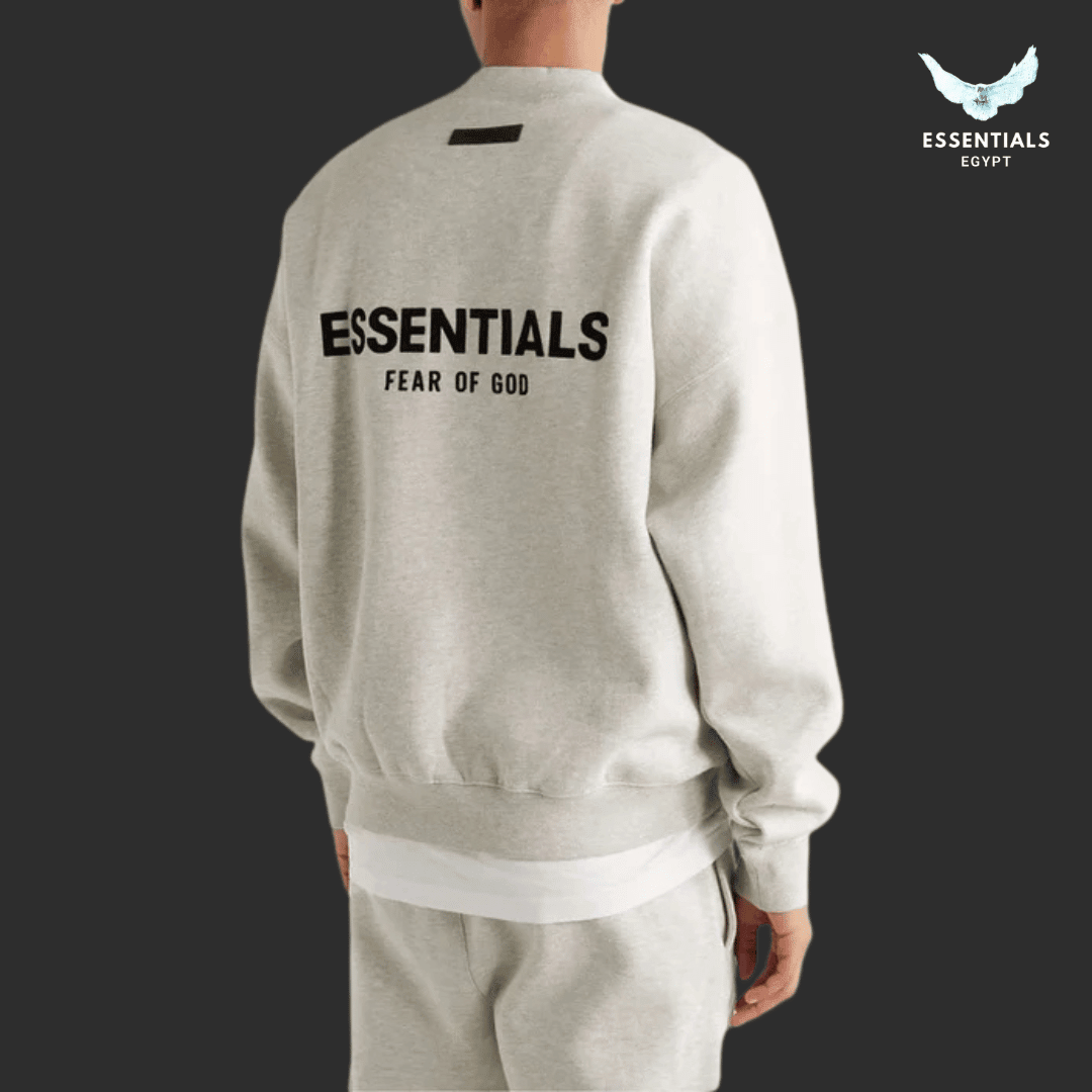 Essentials Fear of God Light Oatmeal Crewneck & Sweatpants Set - ESSENTIALS EGYPT