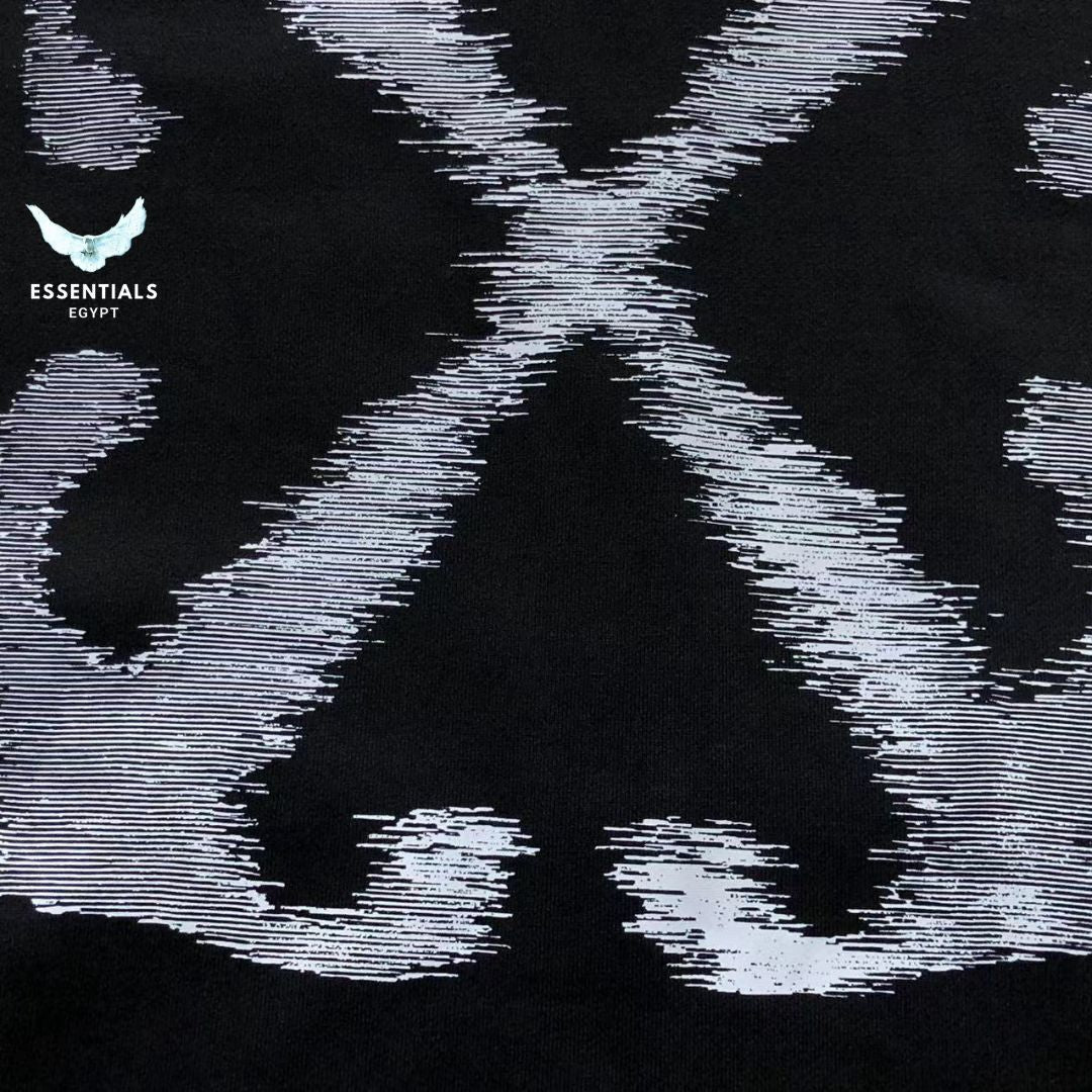 Off - White Black Windy Arrow Hoodie - ESSENTIALS EGYPT