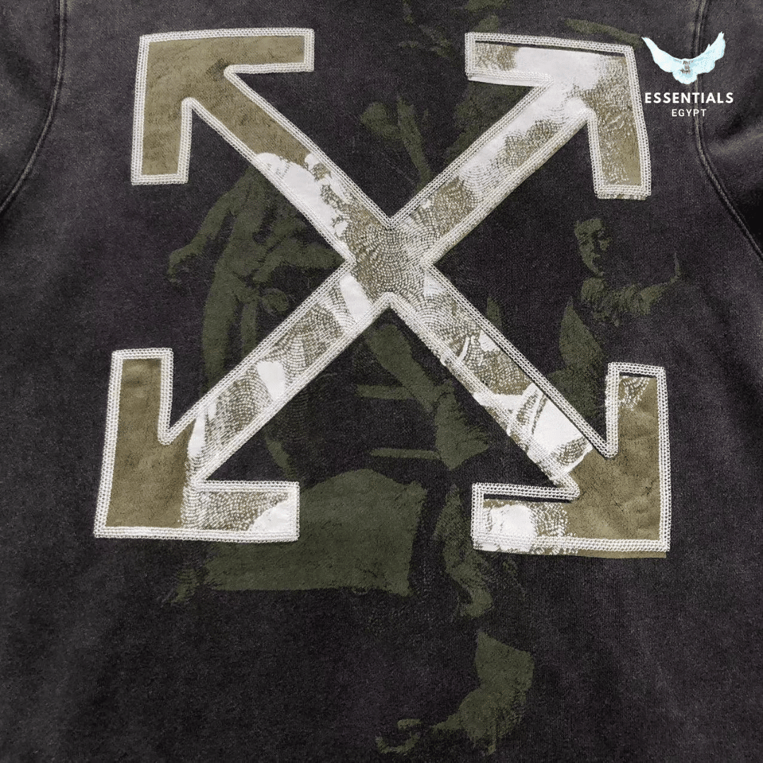 Off - White Arrow Hoodie – Black - ESSENTIALS EGYPT