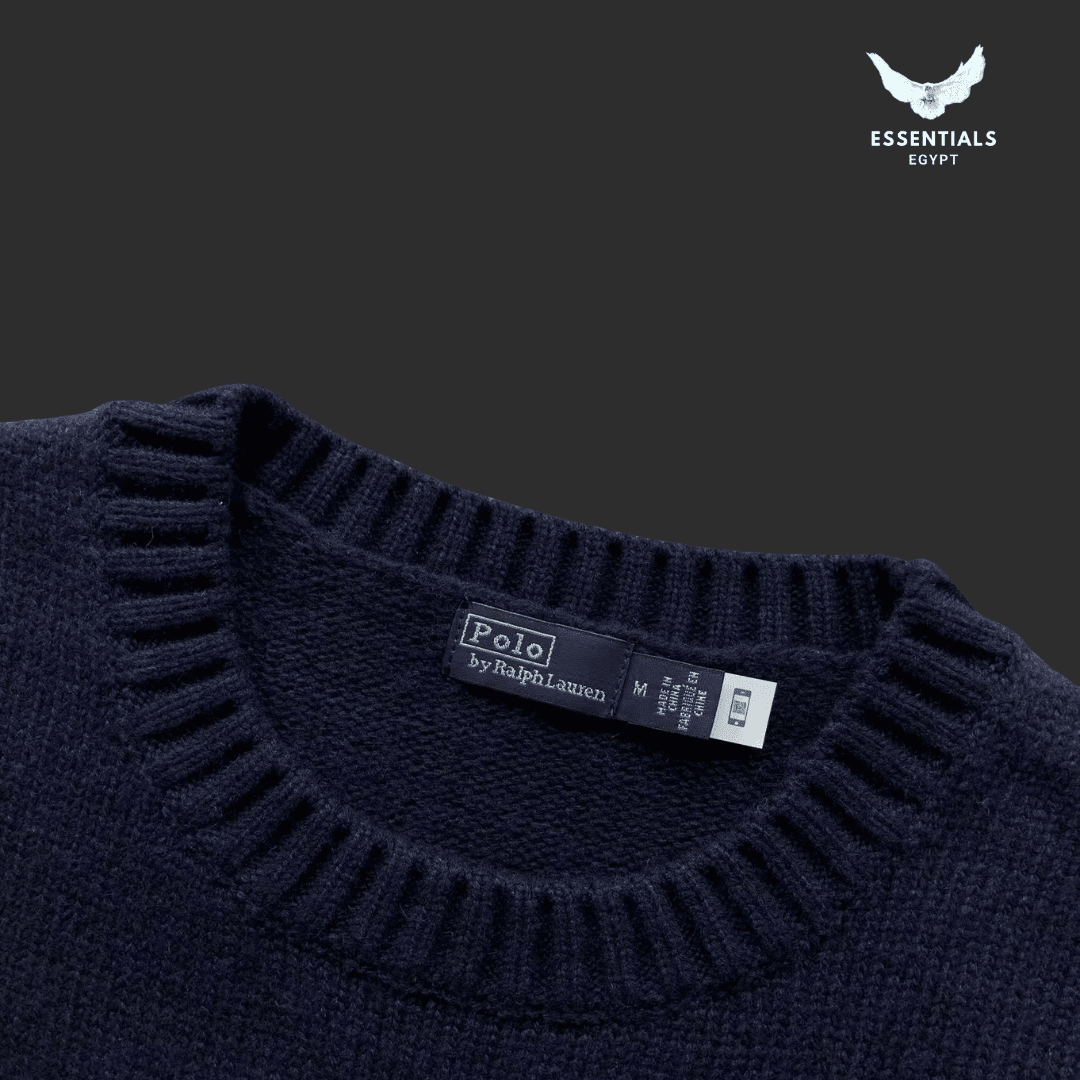 Ralph Lauren Polo Bear Knit – Navy Sweater - ESSENTIALS EGYPT