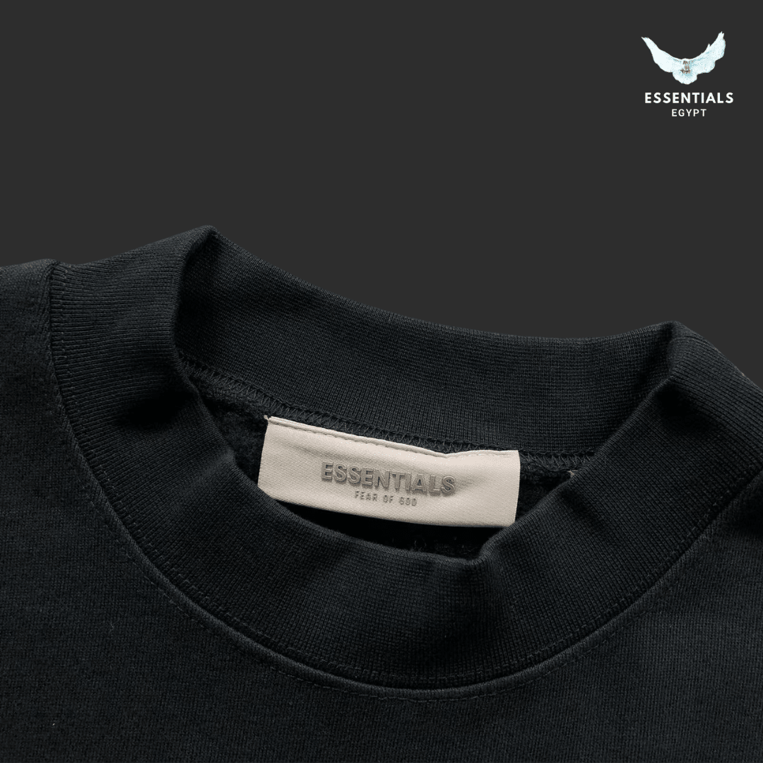 Fear of God Essentials Black Crewneck & Sweatpants Set - ESSENTIALS EGYPT