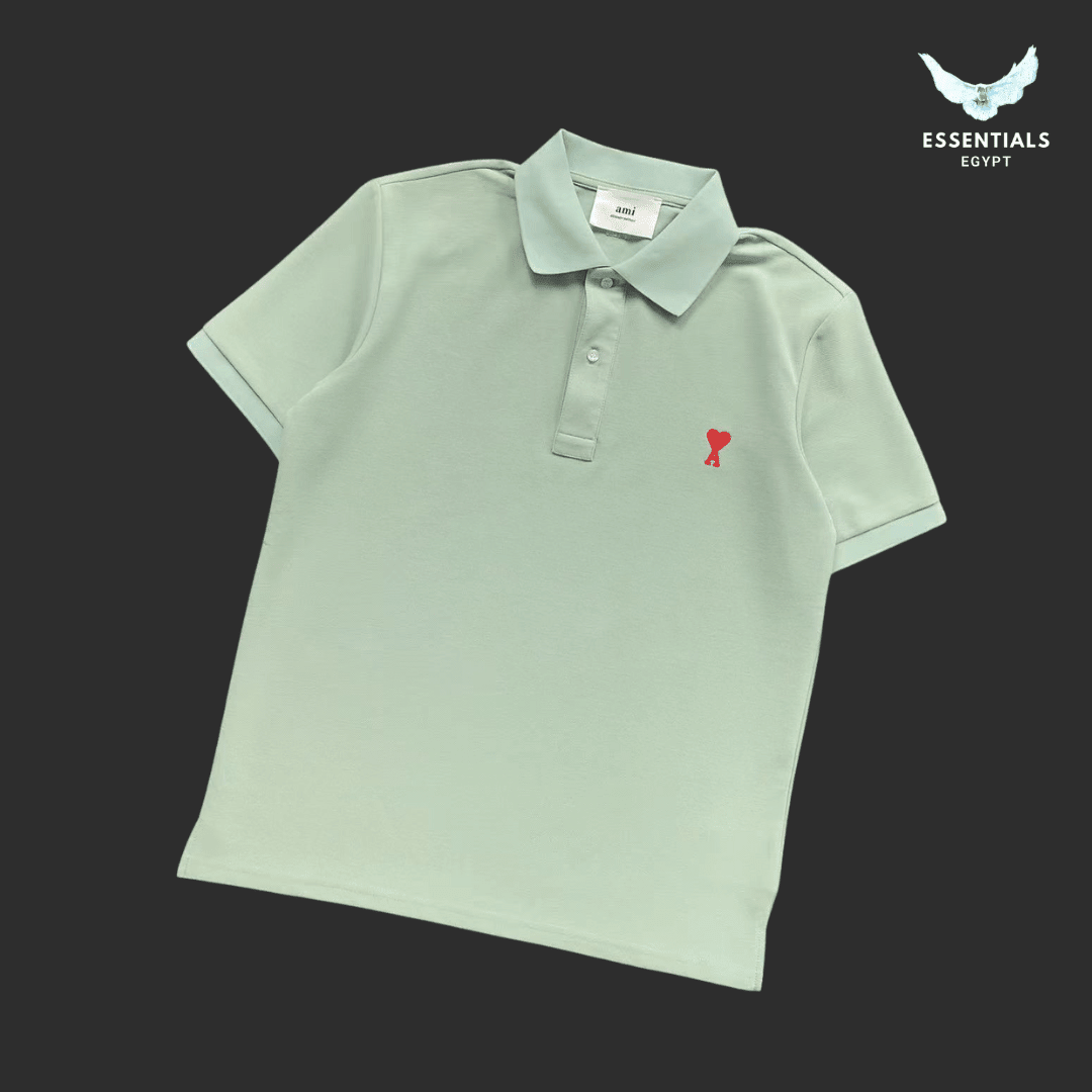 AMI Paris Ami de Coeur Polo – Organic Cotton - ESSENTIALS EGYPT
