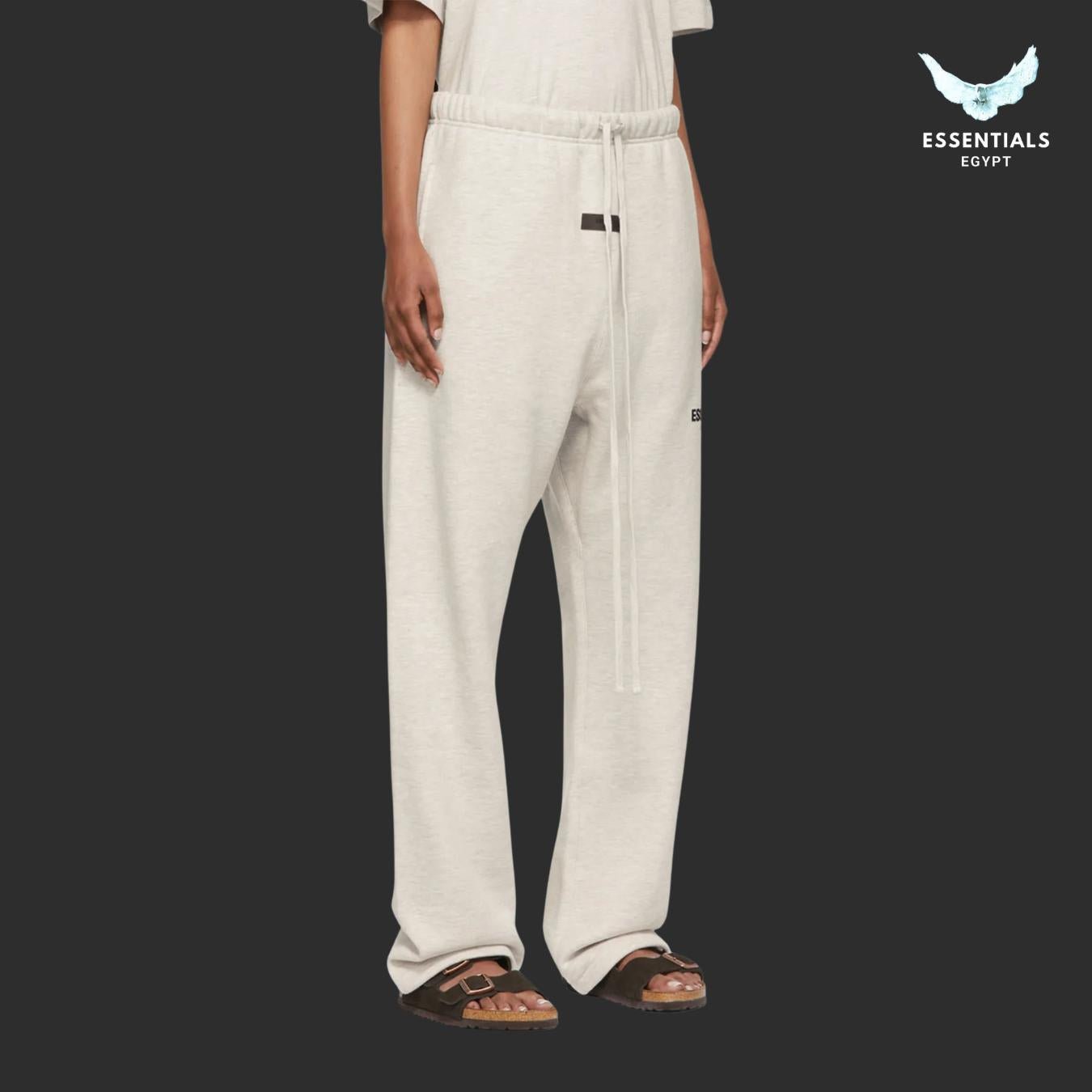 Fear of God Essentials Logo Light Oatmeal Full Set - ESSENTIALS EGYPT