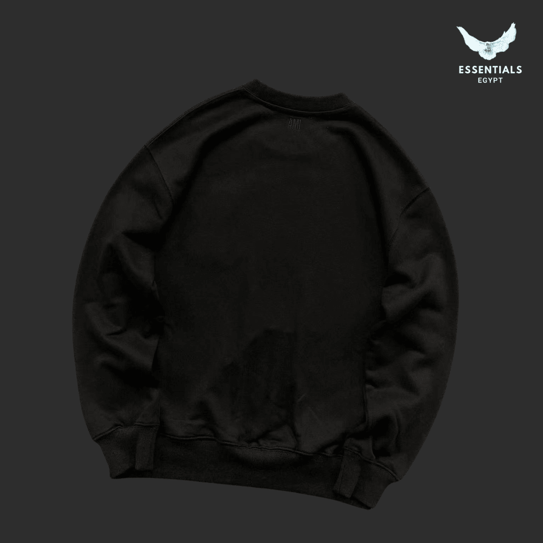 AMI Paris Sweatshirt – Tonal Logo Edition - ESSENTIALS EGYPT