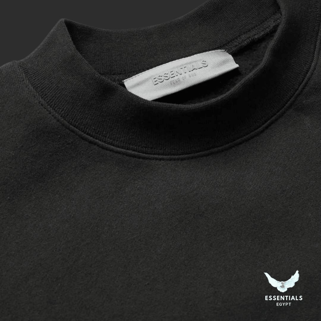 Fear of God Essentials Black Crewneck & Sweatpants Set - ESSENTIALS EGYPT