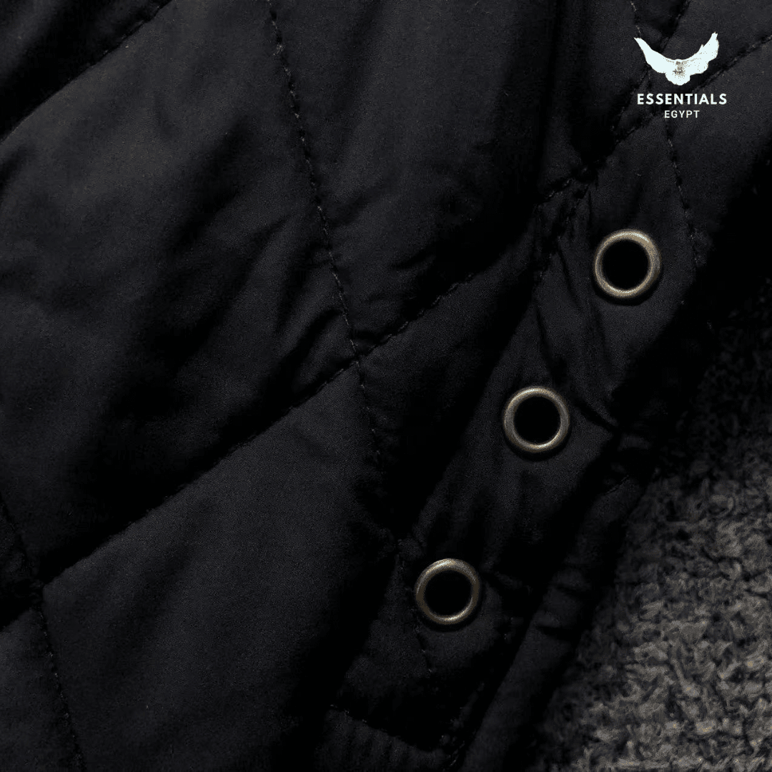 Ralph Lauren Quilted Jacket – Suede Collar Edition - ESSENTIALS EGYPT