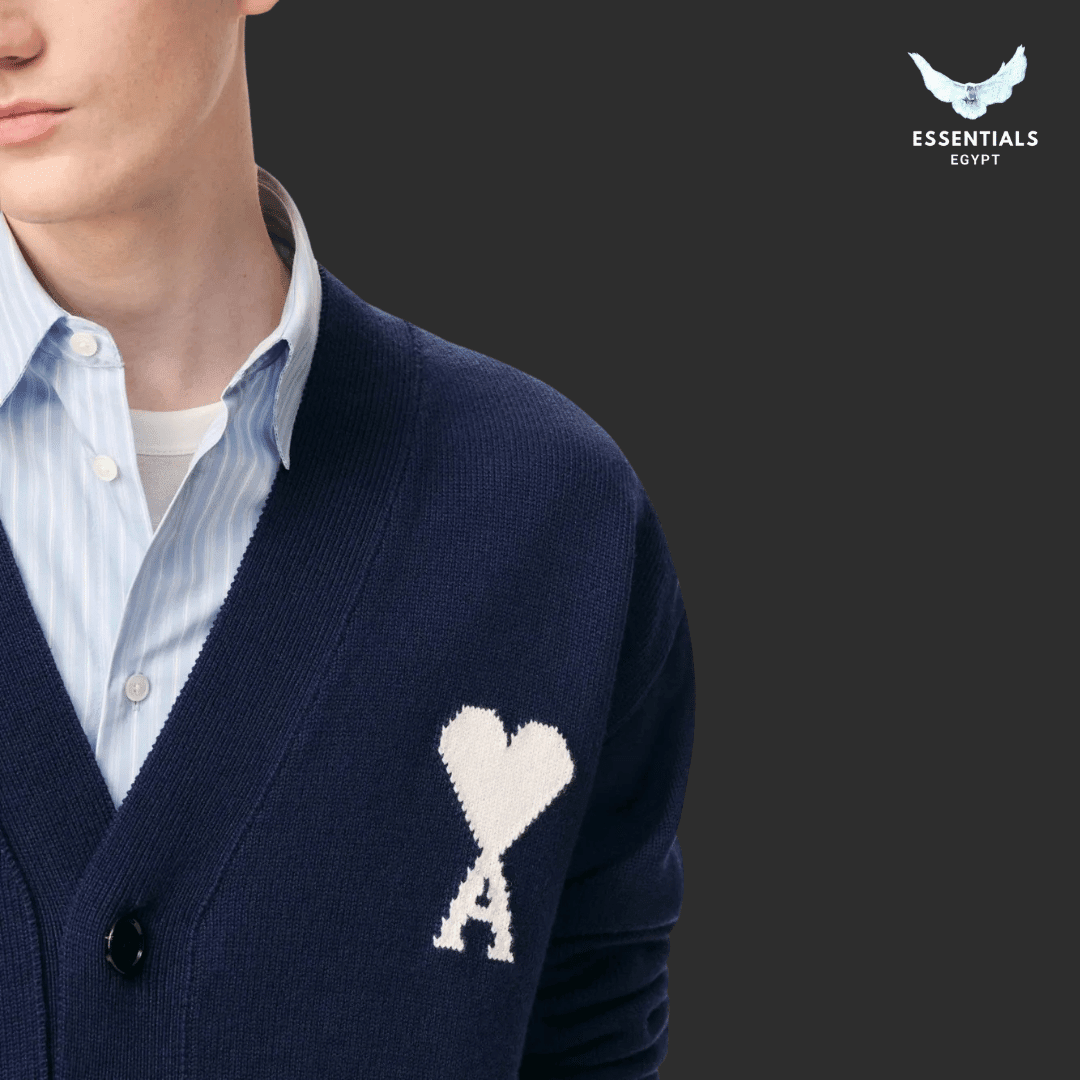 AMI Paris Ami de Coeur Valentine Cardigan Bundle – Black & Navy - ESSENTIALS EGYPT