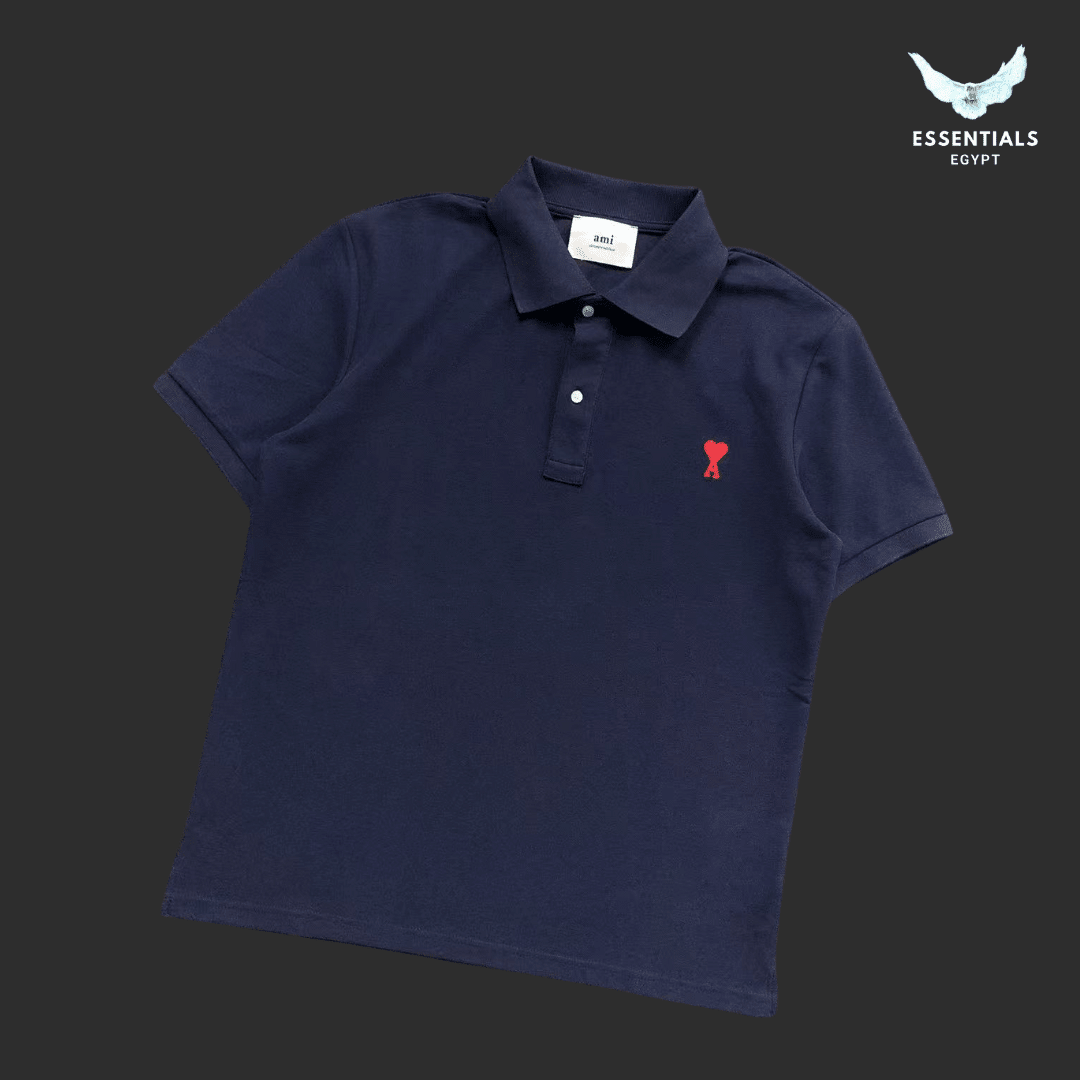 AMI Paris Ami de Coeur Polo – Organic Cotton - ESSENTIALS EGYPT