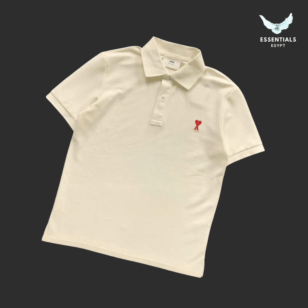AMI Paris Ami de Coeur Polo – Organic Cotton - ESSENTIALS EGYPT