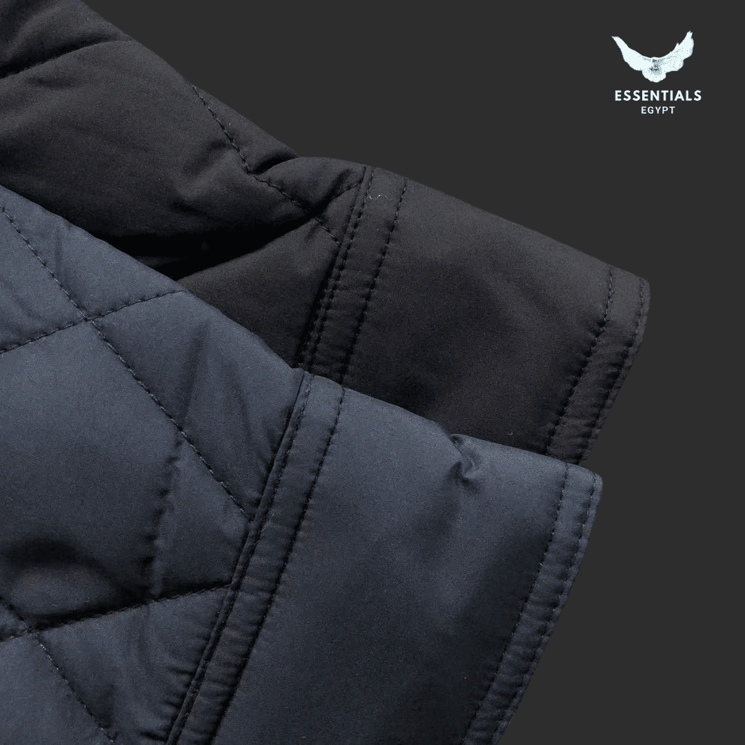 Ralph Lauren Quilted Jacket – Suede Collar Edition - ESSENTIALS EGYPT