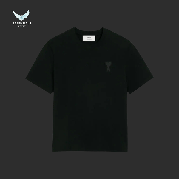 AMI Paris T-Shirt – Embossed Logo Cotton - ESSENTIALS EGYPT