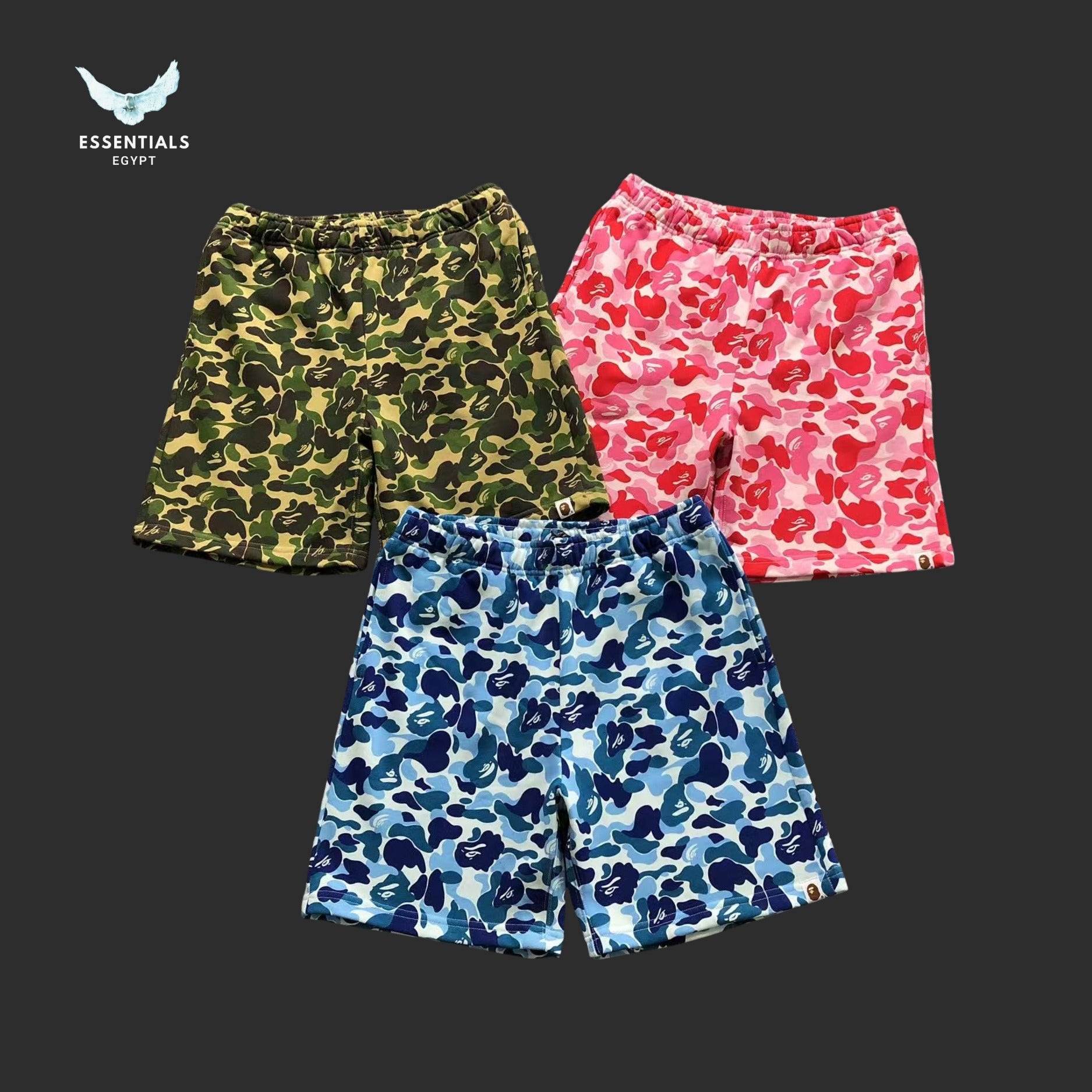 BAPE Bathing Ape 1st Camo Sweat Shorts