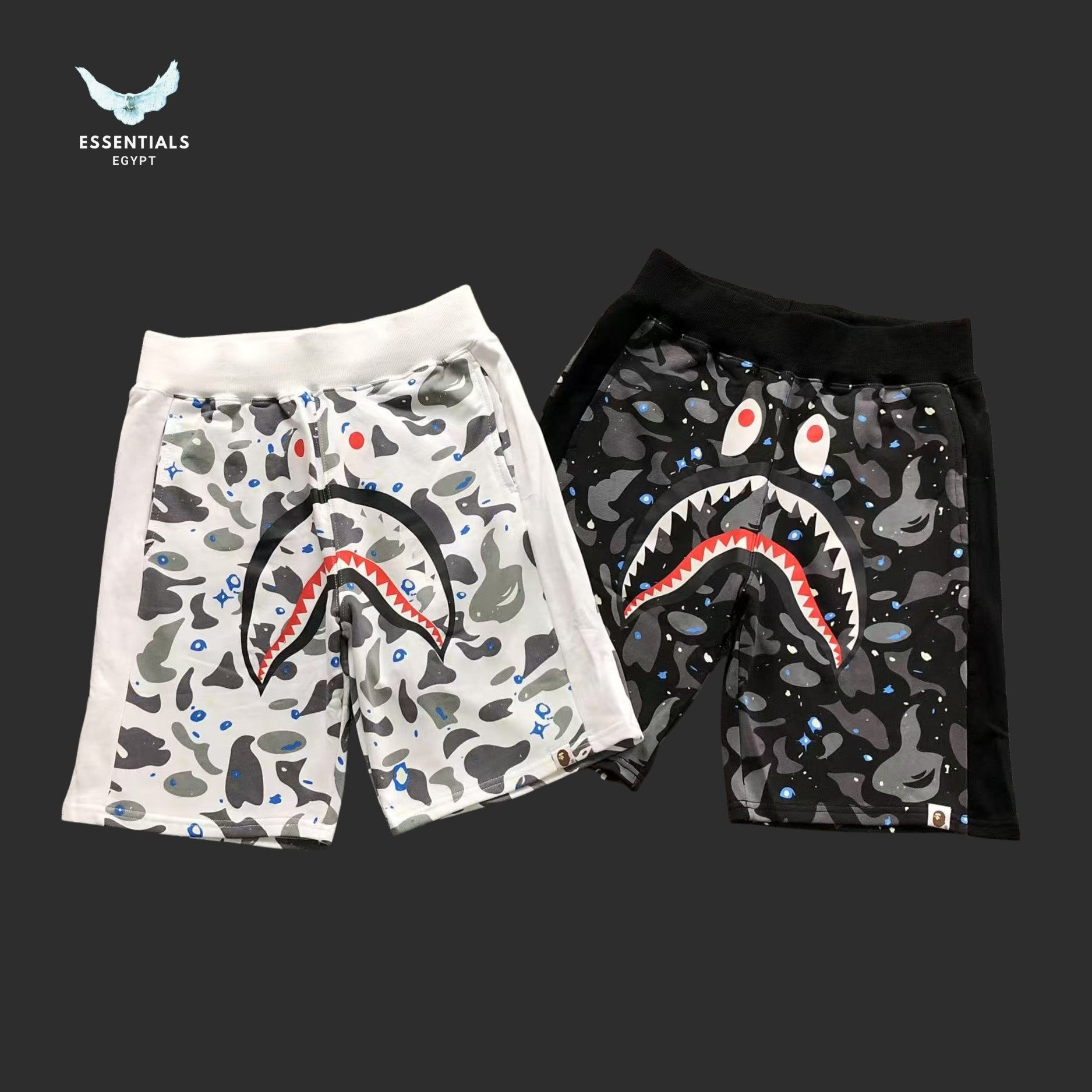 BAPE Space Camo Shark Shorts