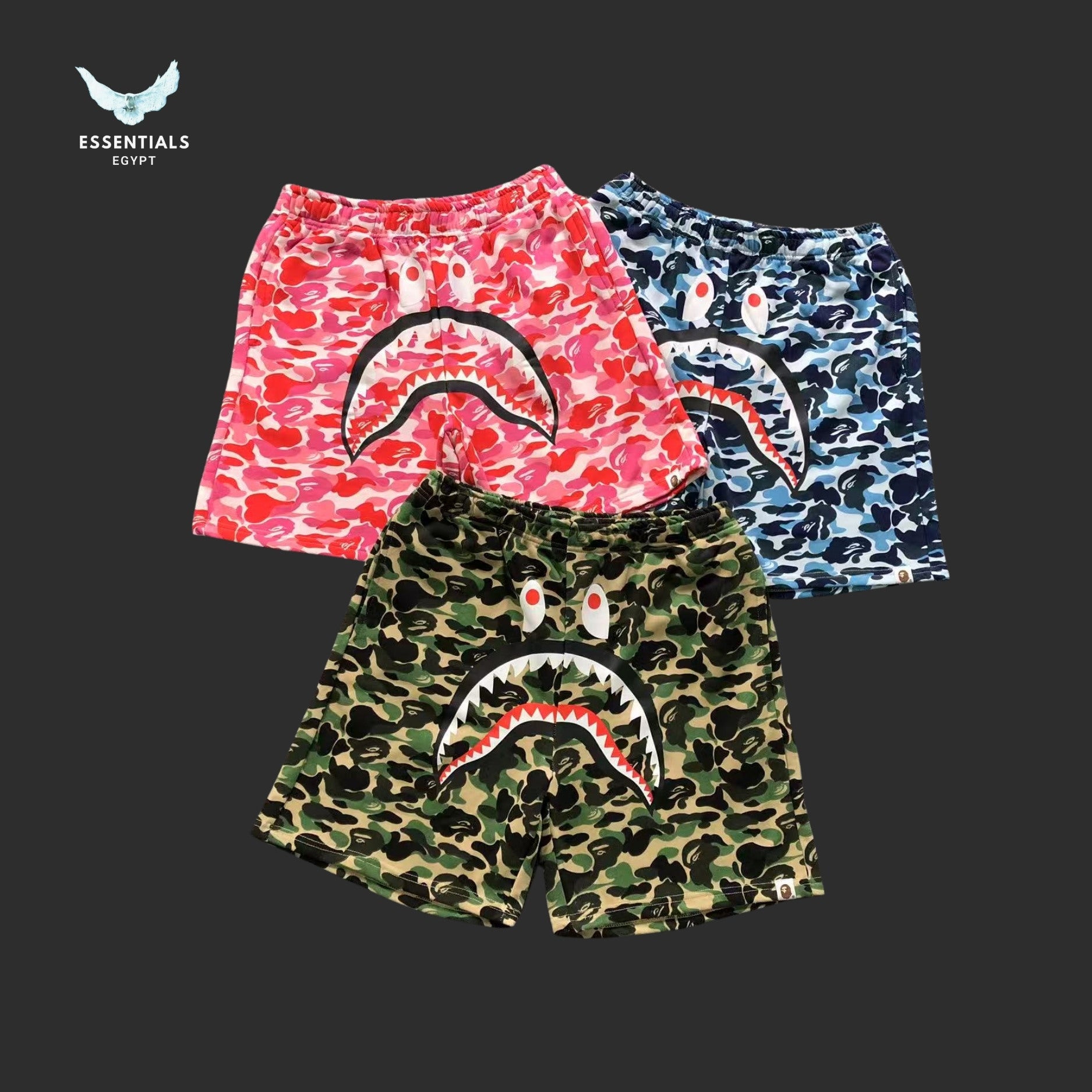 BAPE ABC Camo Shark Sweatshorts
